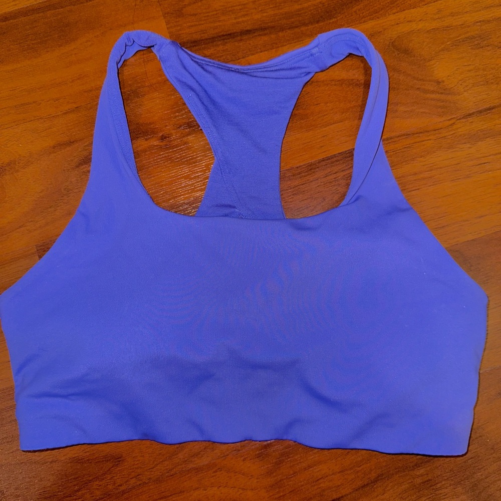 Lululemon Charged Indigo High Support Sports Bra with clasp, size 6